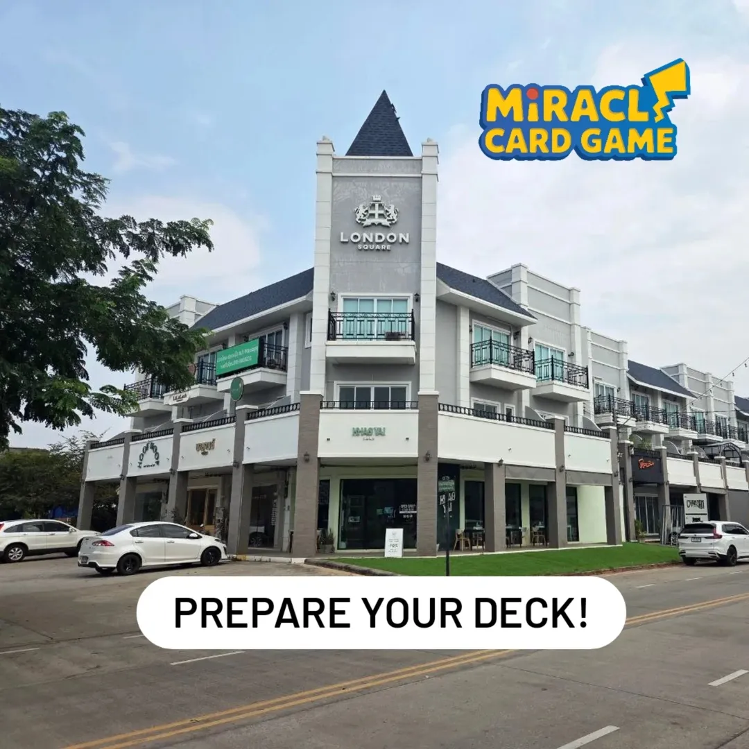 หน้าร้าน Miracle Card Game ที่ตลาดเมย์แฟร์