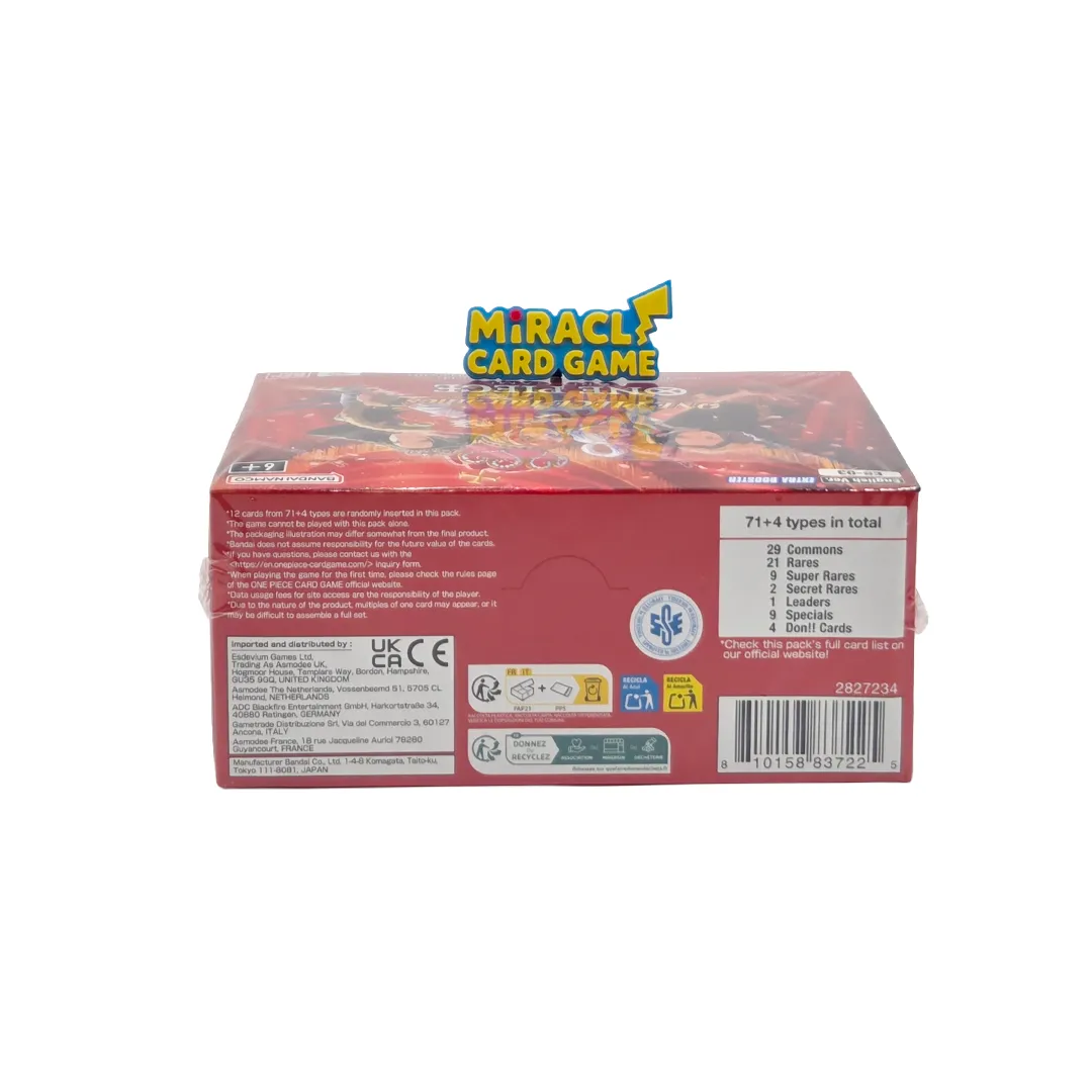 ด้านล่างกล่อง One Piece TCG EB-03 Booster Box EN