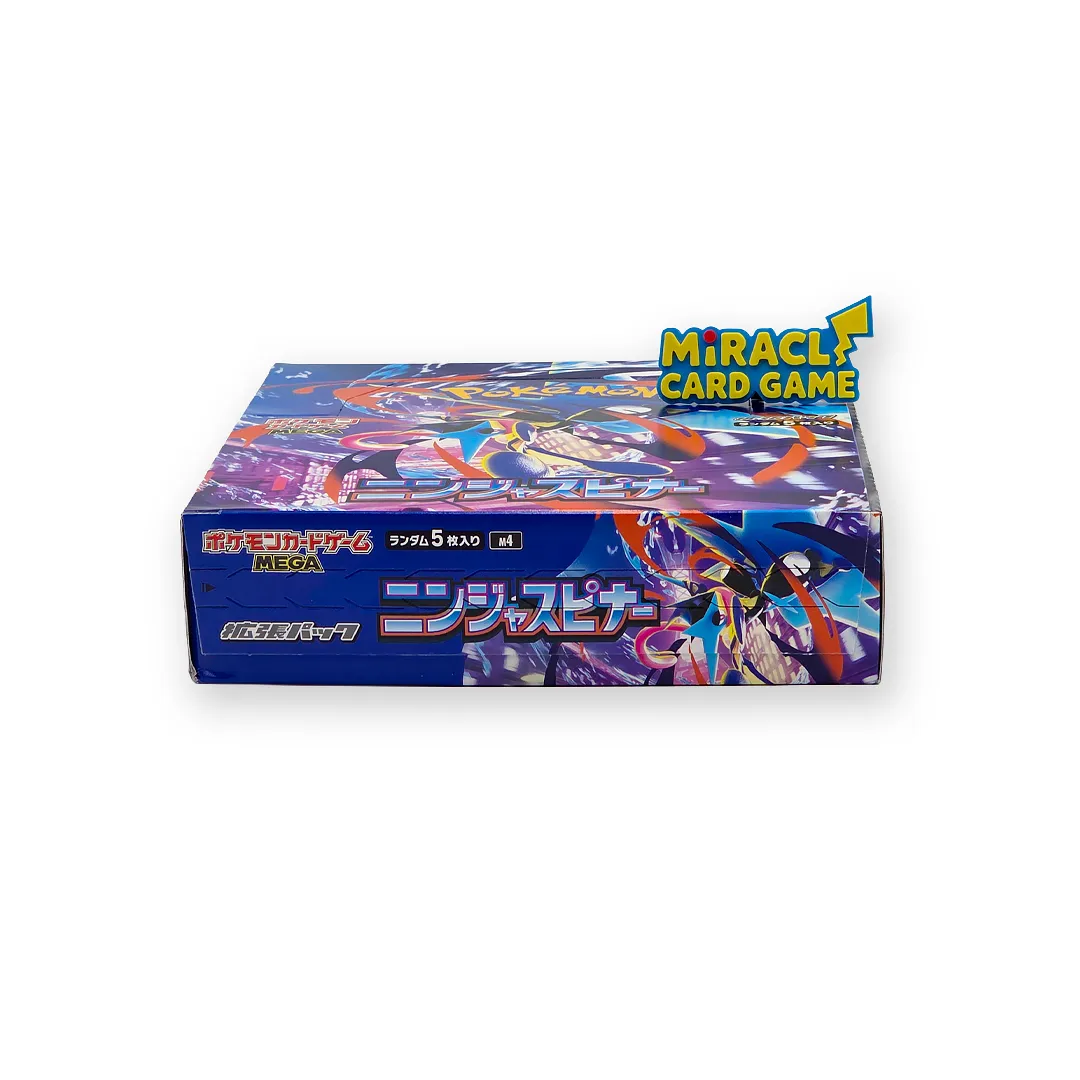 ด้านล่างกล่อง Pokemon TCG Ninja Spinner Booster Box