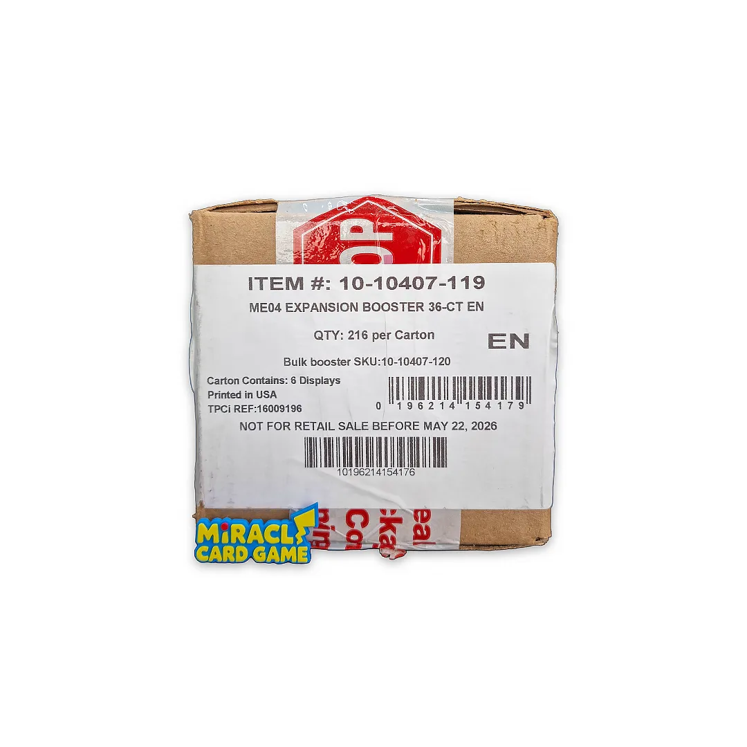 คาร์ตั้น Pokémon TCG ME04 Chaos Rising Booster Box