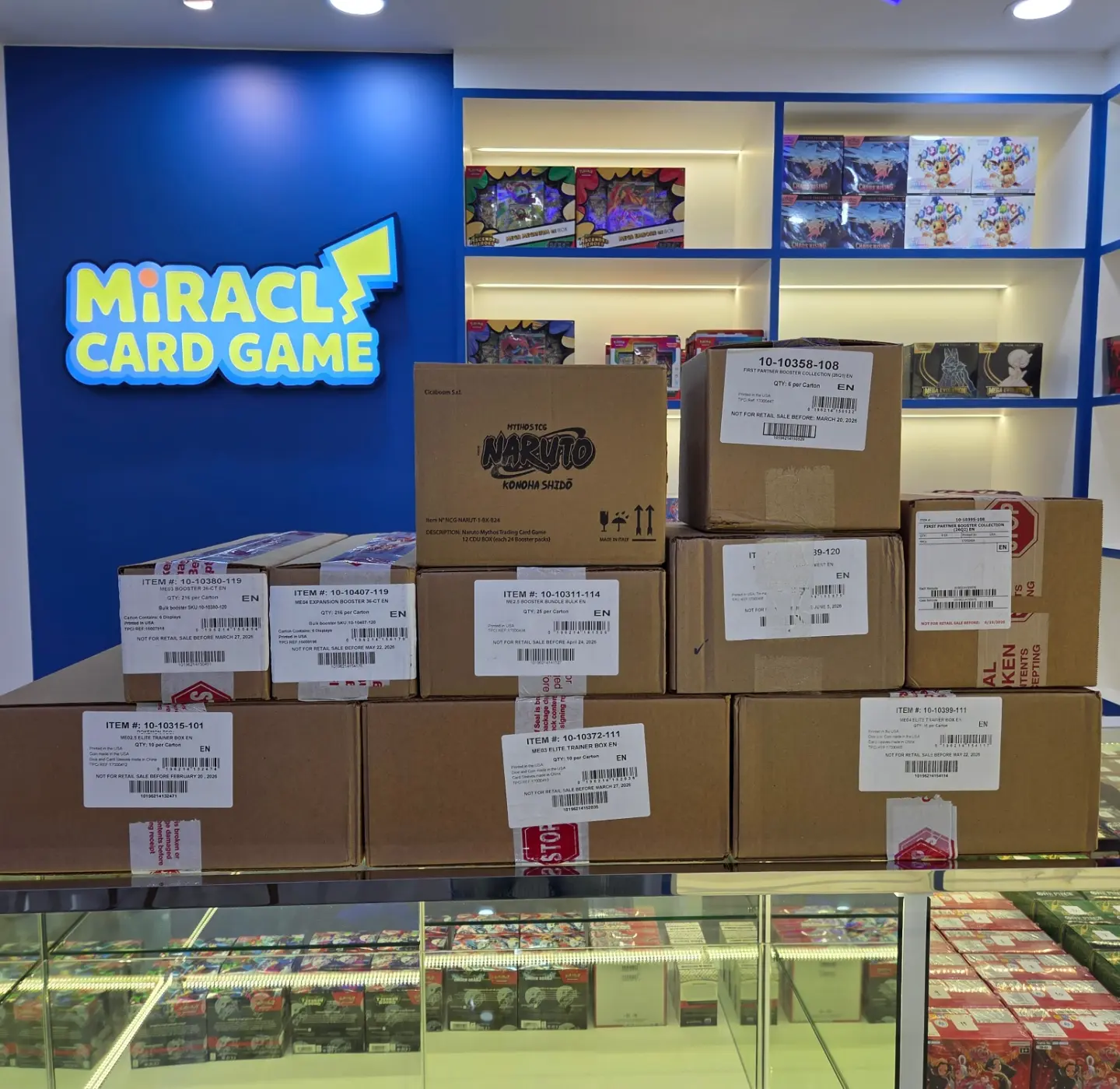 Pokemon TCG ภาษาอังกฤษแบบยกคาร์ตั้น สำหรับลูกค้าที่สนใจอยากเก็บยาวๆสะสมมูลค่าแบบยกคาร์ตั้น