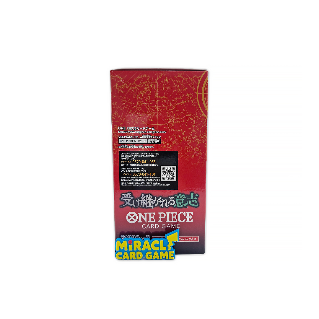 ด้านข้างกล่อง One Piece TCG OP-13 JP Carrying on His Will Booster Box
